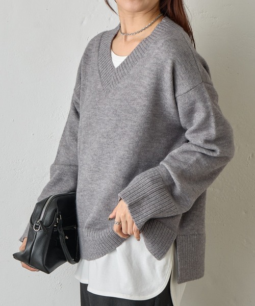 セール】ゆるふわVネックニット（ニット/セーター）｜COLONY 2139