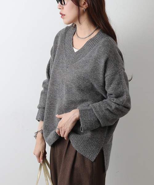 セール】ゆるふわVネックニット（ニット/セーター）｜COLONY 2139
