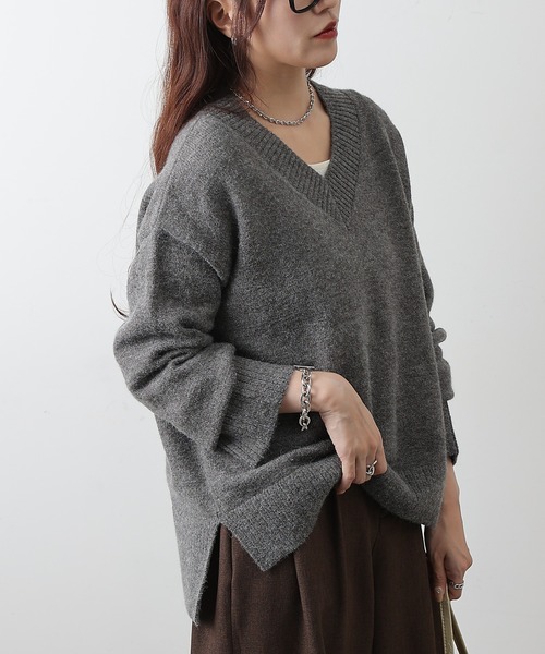 セール】ゆるふわVネックニット（ニット/セーター）｜COLONY 2139