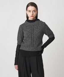 ＜ASTRAET＞3G アイレット ショートスリーブニット