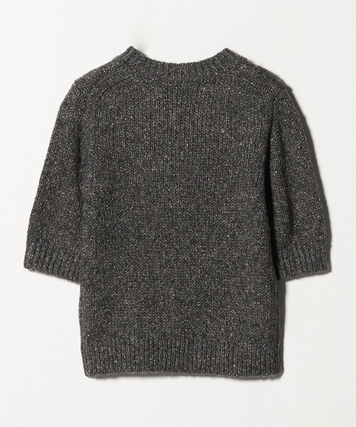 ASTRAET（アストラット）の「＜ASTRAET＞3G アイレット ショートスリーブニット（ニット/セーター・レディース・ダークグリーン/グレー系・FREE）」の7枚目の写真