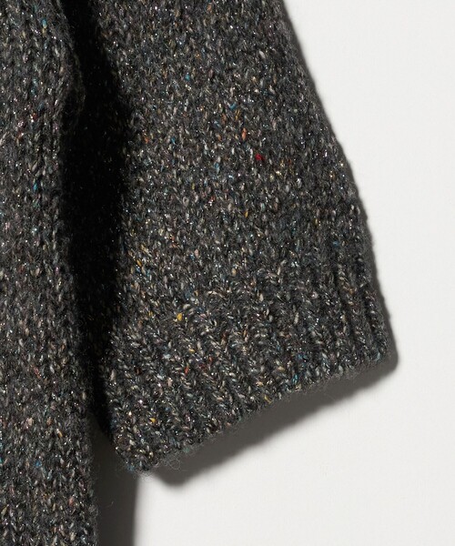 ASTRAET（アストラット）の「＜ASTRAET＞3G アイレット ショートスリーブニット（ニット/セーター・レディース・ダークグリーン/グレー系・FREE）」の9枚目の写真