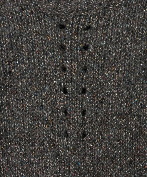 ASTRAET（アストラット）の「＜ASTRAET＞3G アイレット ショートスリーブニット（ニット/セーター・レディース・ダークグリーン/グレー系・FREE）」の10枚目の写真