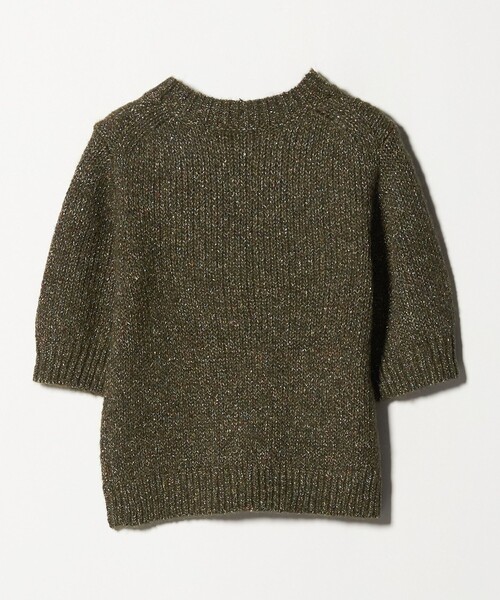 ASTRAET（アストラット）の「＜ASTRAET＞3G アイレット ショートスリーブニット（ニット/セーター・レディース・ダークグリーン/グレー系・FREE）」の19枚目の写真
