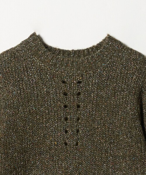 ASTRAET（アストラット）の「＜ASTRAET＞3G アイレット ショートスリーブニット（ニット/セーター・レディース・ダークグリーン/グレー系・FREE）」の20枚目の写真