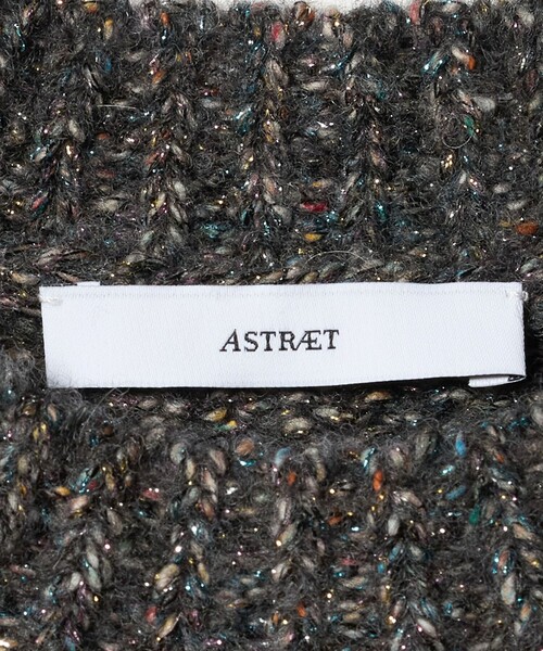 ASTRAET（アストラット）の「＜ASTRAET＞3G アイレット ショートスリーブニット（ニット/セーター・レディース・ダークグリーン/グレー系・FREE）」の22枚目の写真