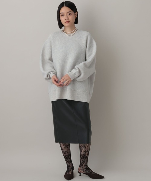 A part by(アパートバイ)の「スポンディッシュWユルプルオーバー(ニット/セーター・レディース・ブルー系その他2/グレー/ライトグレー・FREE)」の5枚目の写真