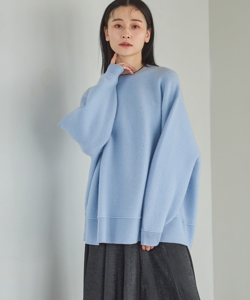 セール】スポンディッシュWユルプルオーバー（ニット/セーター）｜A