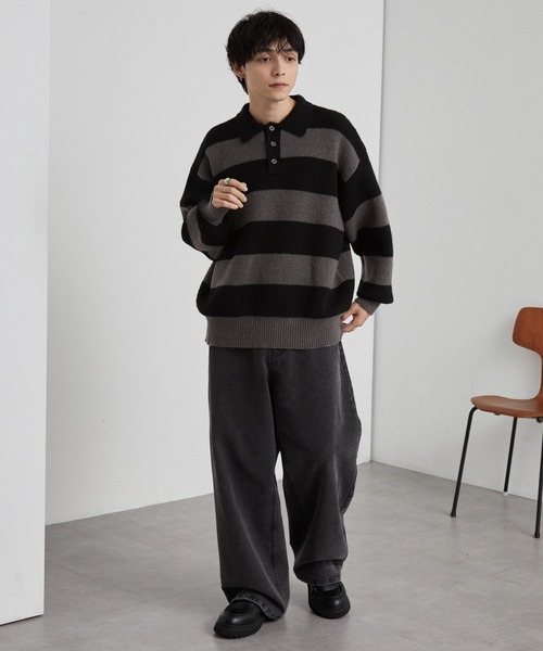 TTTMSW Panther knit 21AW ニットポロ TTTMSW Panther knit 21AW ニットポロ