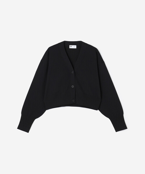 Bshop(ビショップ)の「NEUTRALWORKS | 〈別注〉 Vネックショートカーディガン WOMEN(カーディガン/ボレロ・レディース・ブラック/ダークネイビー・M)」の2枚目の写真