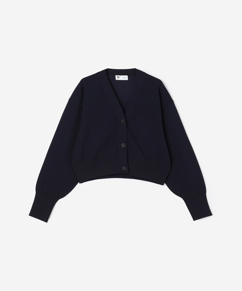 Bshop(ビショップ)の「NEUTRALWORKS | 〈別注〉 Vネックショートカーディガン WOMEN(カーディガン/ボレロ・レディース・ブラック/ダークネイビー・M)」の3枚目の写真