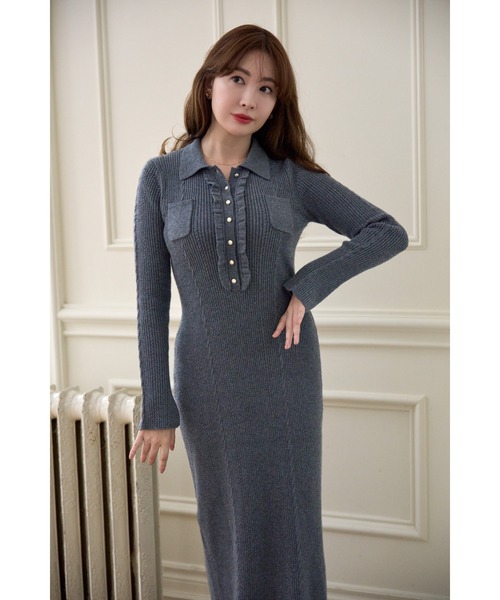 Margot Knit Long Dress（ワンピース）｜Her lip to（ハーリップトゥー