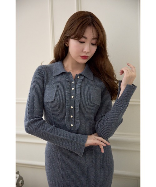 Margot Knit Long Dress（ワンピース）｜Her lip to（ハーリップトゥー