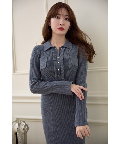 Margot Knit Long Dress（ワンピース）｜Her lip to（ハーリップトゥー