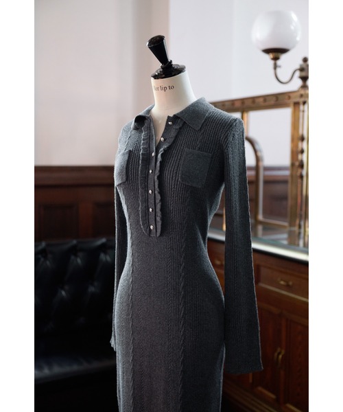 Margot Knit Long Dress（ワンピース）｜Her lip to（ハーリップトゥー