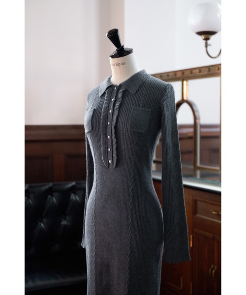 Margot Knit Long Dress（ワンピース）｜Her lip to（ハーリップトゥー
