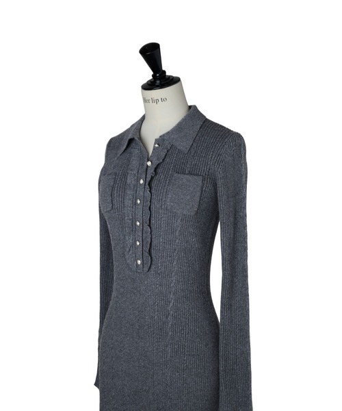 Margot Knit Long Dress（ワンピース）｜Her lip to（ハーリップトゥー