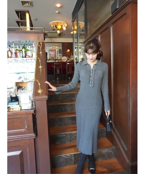 Margot Knit Long Dress（ワンピース）｜Her lip to（ハーリップトゥー