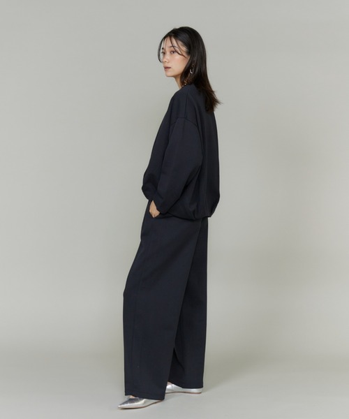 INED（イネド）の「裏毛スウェットパンツ《YVON》【セットアップ対応】（その他パンツ・レディース・チャコールグレー/ネイビー・9号）」の13枚目の写真
