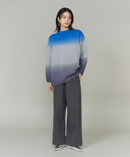 INED（イネド）の「裏毛スウェットパンツ《YVON》【セットアップ対応】（その他パンツ・レディース・チャコールグレー/ネイビー・9号）」の11枚目の写真