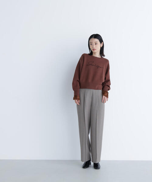 ◇ロゴ刺繍ニット（ニット/セーター）｜NATURAL BEAUTY BASIC