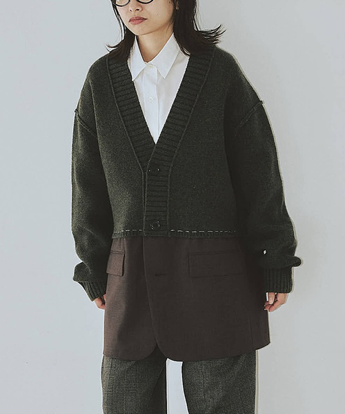 セール】【INSCRIRE /アンスクリア】Hybrid Jacket：ジャケット