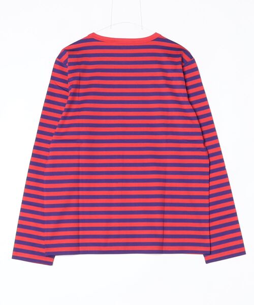 marimekko（マリメッコ）の「【kioski】Tasaraita Unikko / shirt（Tシャツ/カットソー・レディース・レッド・X-SMALL/LARGE/MEDIUM/SMALL）」の14枚目の写真