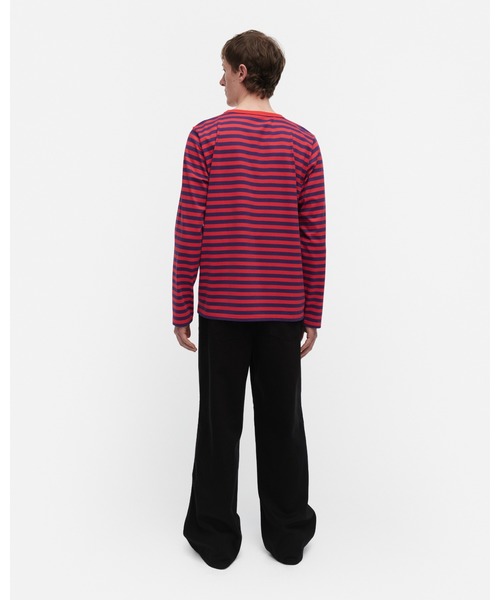 marimekko（マリメッコ）の「【kioski】Tasaraita Unikko / shirt（Tシャツ/カットソー・レディース・レッド・X-SMALL/LARGE/MEDIUM/SMALL）」の7枚目の写真