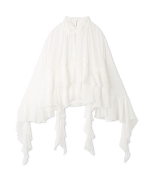 SNIDEL(スナイデル)の「リップルラインブラウス(シャツ/ブラウス・レディース・ローズ/ホワイト・F)」の18枚目の写真