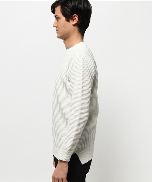 JUNRED（ジュンレッド）の「ソリッドカノコクルーニット（ニット/セーター・メンズ・ブラック/ホワイト/グリーン系その他・LARGE/SMALL/MEDIUM）」の4枚目の写真