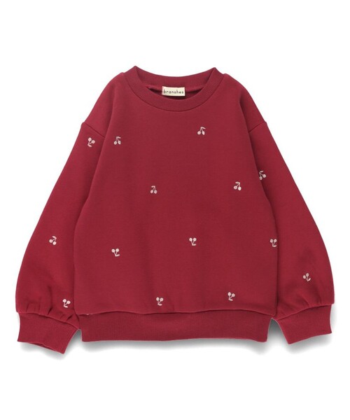 BRANSHES(ブランシェス)の「【あったか】裏起毛アソート刺しゅうトレーナー(スウェット・キッズ・ブラウン/レッド/アイボリー・120/110/100/90/130/80/150/140)」の11枚目の写真