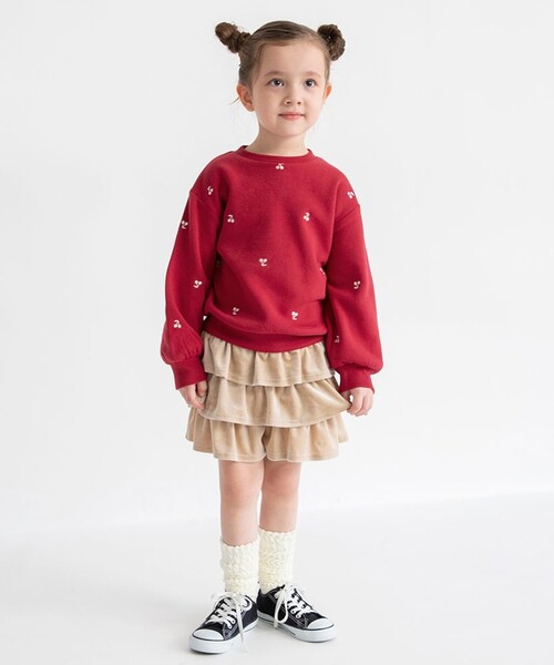 BRANSHES(ブランシェス)の「【あったか】裏起毛アソート刺しゅうトレーナー(スウェット・キッズ・ブラウン/レッド/アイボリー・120/110/100/90/130/80/150/140)」の12枚目の写真