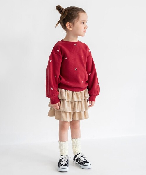 BRANSHES(ブランシェス)の「【あったか】裏起毛アソート刺しゅうトレーナー(スウェット・キッズ・ブラウン/レッド/アイボリー・120/110/100/90/130/80/150/140)」の13枚目の写真