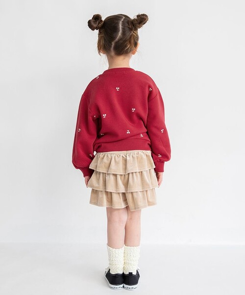 BRANSHES(ブランシェス)の「【あったか】裏起毛アソート刺しゅうトレーナー(スウェット・キッズ・ブラウン/レッド/アイボリー・120/110/100/90/130/80/150/140)」の4枚目の写真