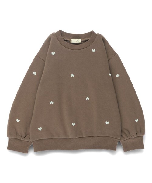 BRANSHES(ブランシェス)の「【あったか】裏起毛アソート刺しゅうトレーナー(スウェット・キッズ・ブラウン/レッド/アイボリー・120/110/100/90/130/80/150/140)」の6枚目の写真