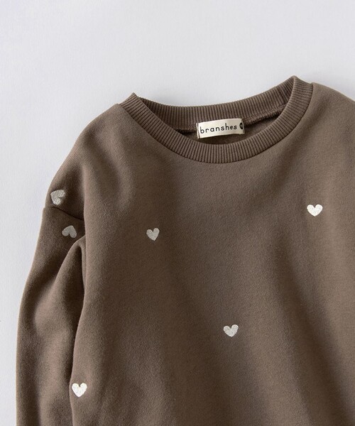 BRANSHES(ブランシェス)の「【あったか】裏起毛アソート刺しゅうトレーナー(スウェット・キッズ・ブラウン/レッド/アイボリー・120/110/100/90/130/80/150/140)」の8枚目の写真