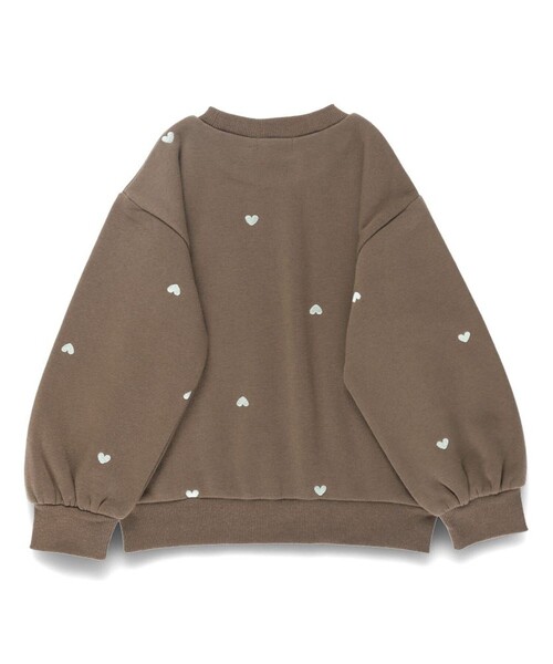 BRANSHES(ブランシェス)の「【あったか】裏起毛アソート刺しゅうトレーナー(スウェット・キッズ・ブラウン/レッド/アイボリー・120/110/100/90/130/80/150/140)」の9枚目の写真