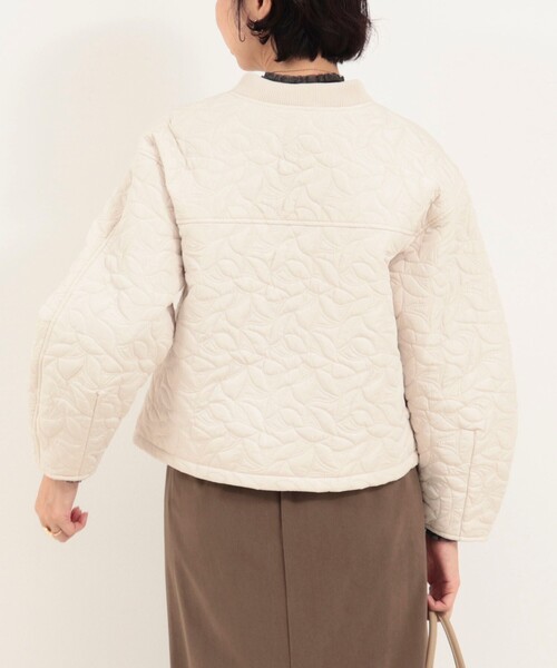 MICO COULIER（ミコクリエ）の「300タフタキルトブルゾン（ブルゾン・レディース・ブラック/グレイッシュベージュ・38）」の10枚目の写真