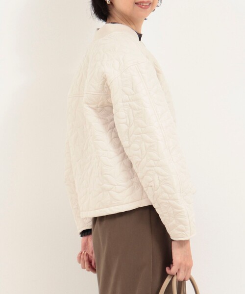 MICO COULIER（ミコクリエ）の「300タフタキルトブルゾン（ブルゾン・レディース・ブラック/グレイッシュベージュ・38）」の12枚目の写真