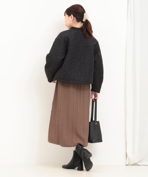 MICO COULIER（ミコクリエ）の「300タフタキルトブルゾン（ブルゾン・レディース・ブラック/グレイッシュベージュ・38）」の20枚目の写真