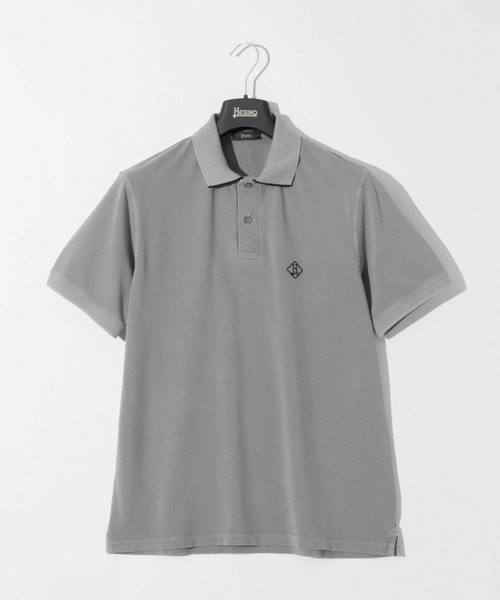 HERNO(ヘルノ)の「HERNO POLO SHIRTS ヘルノ ウォッシュド ポロシャツ(ポロシャツ・メンズ・ネイビー系1/グレー系1・48/46)」の2枚目の写真