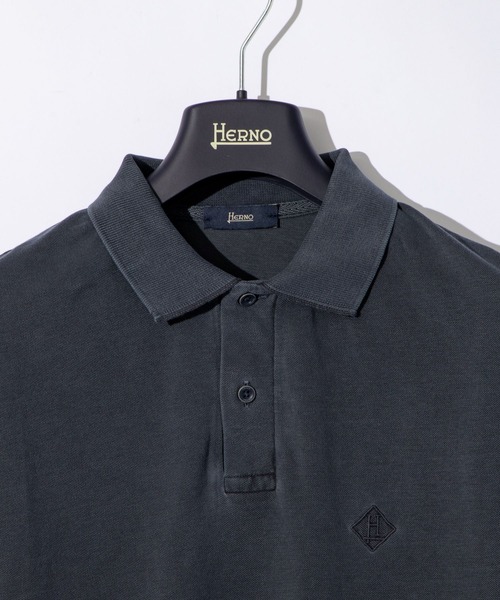 HERNO(ヘルノ)の「HERNO POLO SHIRTS ヘルノ ウォッシュド ポロシャツ(ポロシャツ・メンズ・ネイビー系1/グレー系1・48/46)」の9枚目の写真