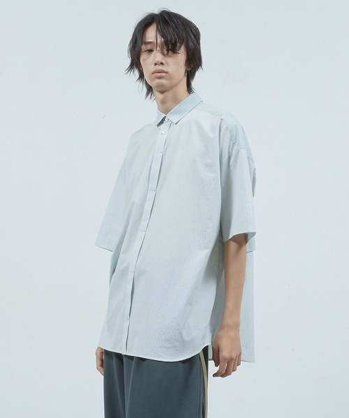 Dulcamara（ドゥルカマラ）の「ショートスリーブトレンチ シャツ（シャツ/ブラウス・メンズ・グリーン系/ネイビー/ホワイト系・0/1）」の3枚目の写真