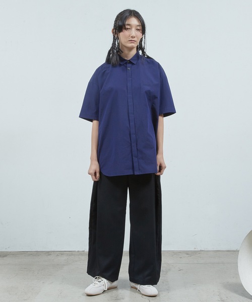 Dulcamara（ドゥルカマラ）の「ショートスリーブトレンチ シャツ（シャツ/ブラウス・メンズ・グリーン系/ネイビー/ホワイト系・0/1）」の13枚目の写真