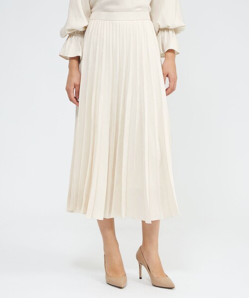 セール】フィブリルサテン プリーツスカート（スカート）｜EPOCA