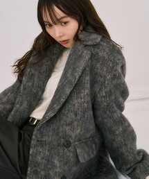 UNITED TOKYO | 【残りわずか！】シャギーオーバージャケット｜ウールコート/モヘヤ/ジャケットコート/ショートコート/オフィスカジュアル/冬服(チェスターコート)