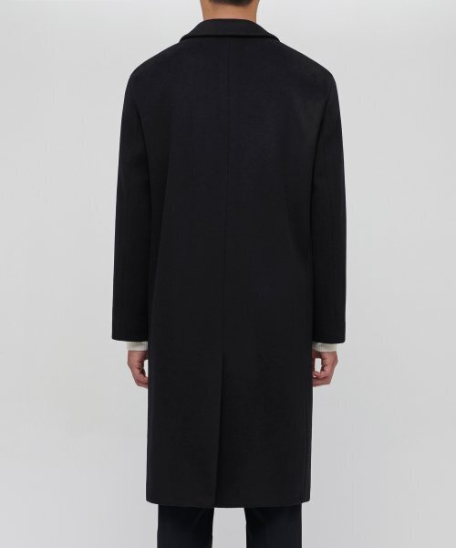 MUSINSA STANDARD（ムシンサスタンダード）の「カシミアブレンド特大シングルコート[ブラック]（チェスターコート・メンズ・その他・LARGE）」の3枚目の写真