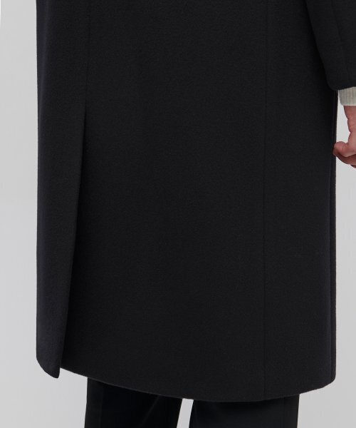 MUSINSA STANDARD（ムシンサスタンダード）の「カシミアブレンド特大シングルコート[ブラック]（チェスターコート・メンズ・その他・LARGE）」の8枚目の写真