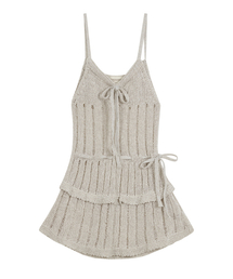 TYPESERVICE（タイプサービス）の「Knitted Sleeveless Dress [Beige]（ワンピース）」