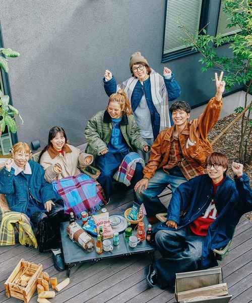 niko and...（ニコアンド）の「【人気スタッフプロデュース企画】メンバーチェックストール（ストール/ショール・レディース・グレー/ブルー/その他1/イエロー・0）」の18枚目の写真